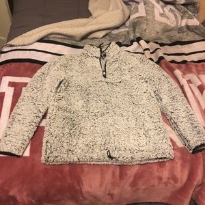 PINK half zip Sherpa